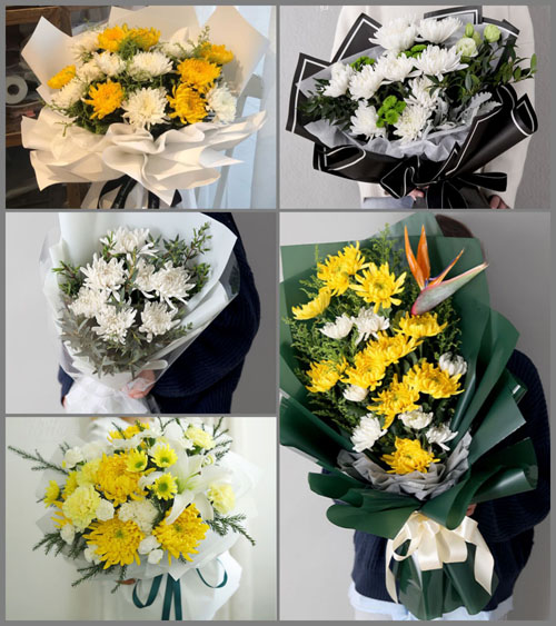 福建福州平潭县白青乡国彩村白事花束代送